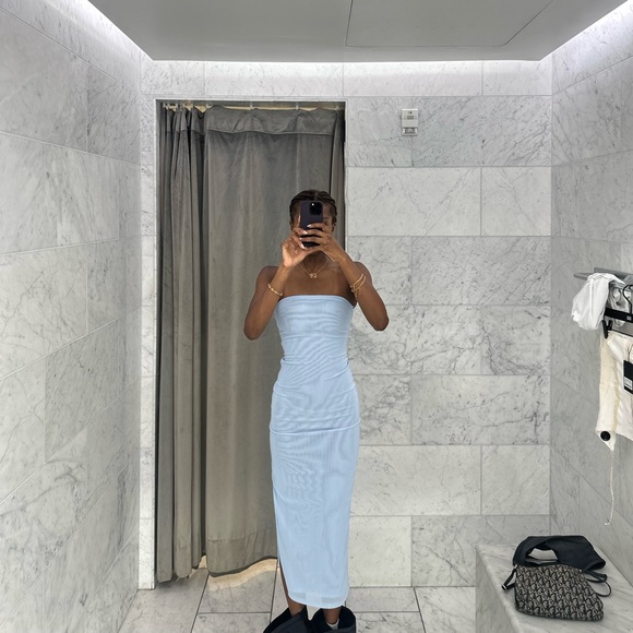 Miaou Lila Blue Strapless Dress XS - Picture 2 of 3